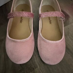 Childrenchic Pink Girls' Mary Jane Shoes - Sparkle Strap